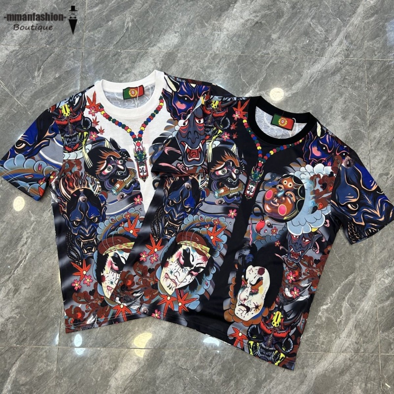 Áo Thun Tay Ngắn In Hình Xăm 3d Phong Cách harajuku Nhật Bản Thời Trang f02