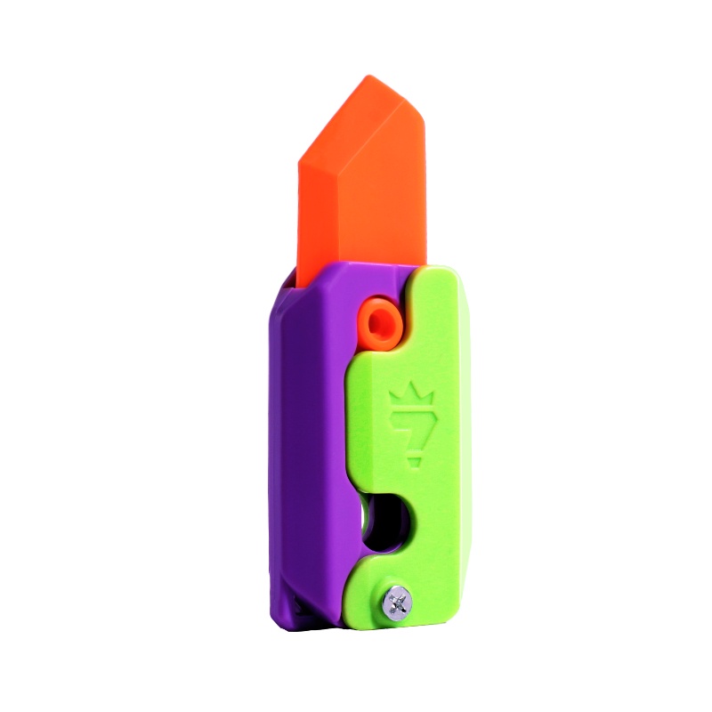 Đồ Chơi Nhấn Giảm Căng Thẳng Cầm Tay Hình Cà Rốt / Dao mini 3d Phát Sáng Phong Cách Trẻ Em