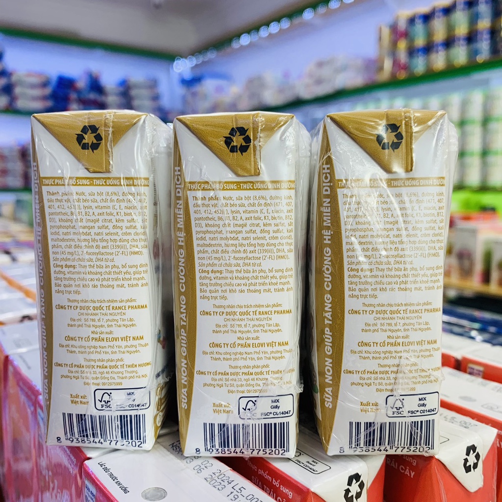 1 THÙNG 48 HỘP SỮA BỘT PHA SẴN BIOLAIT COLOS GAIN 110ML PHÁT TRIỂN THỂ LỰC VÀ TĂNG CÂN