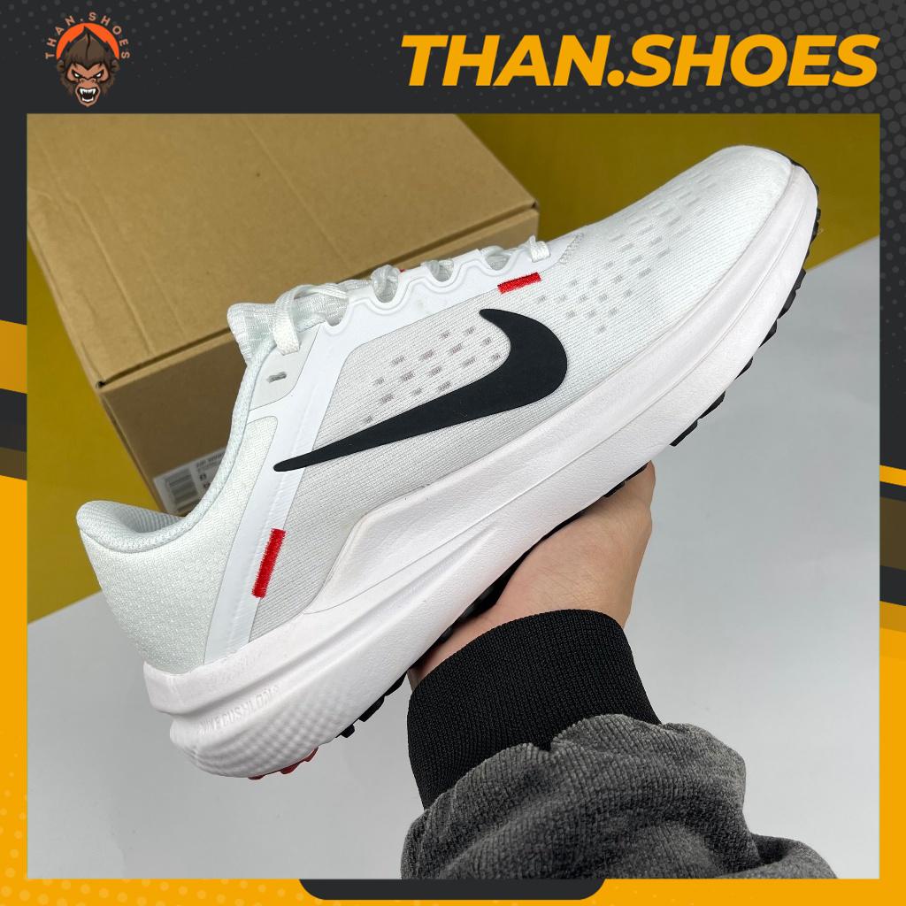 Giày Thể Thao Zoom Winflo 10 White Black Crimson, Zoom Winflo Trắng Móc Đen - Than.Shoes
