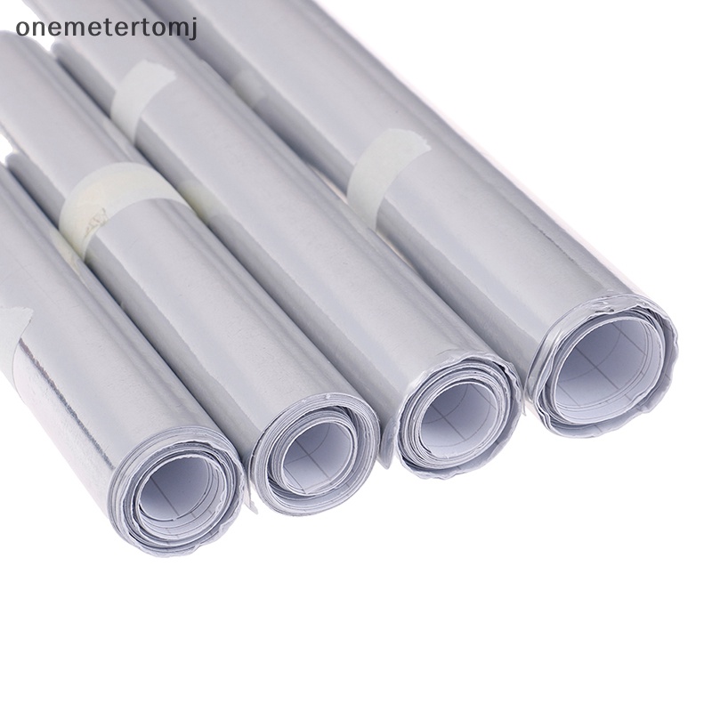 Onemetertomj Đề Can vinyl Mạ chrome Bóng Bạc Bóng Dán Kính Chiếu Hậu Xe Hơi en