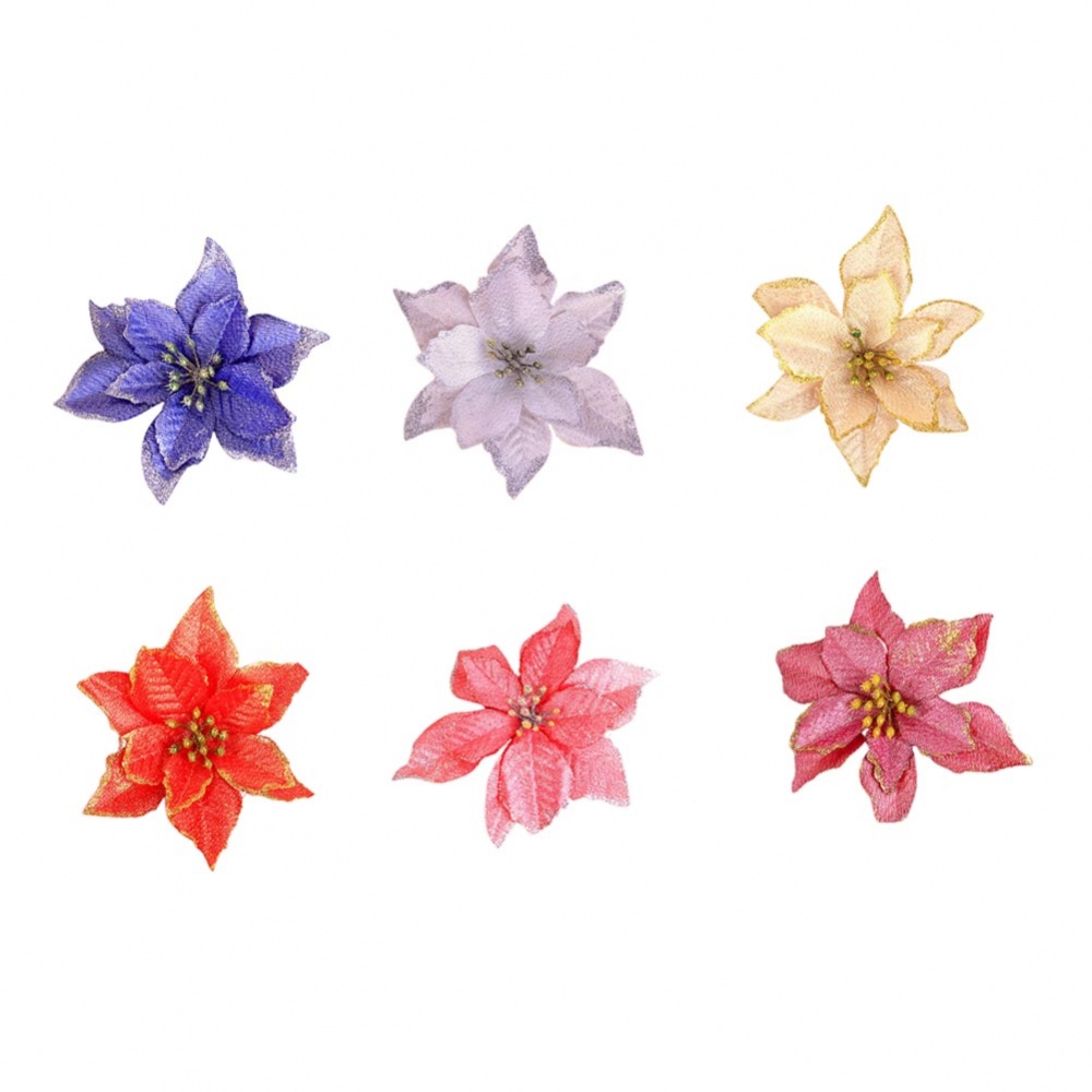 Exquisite Christmas Flower 6 Layer Simulation Ideal for Public Decorations