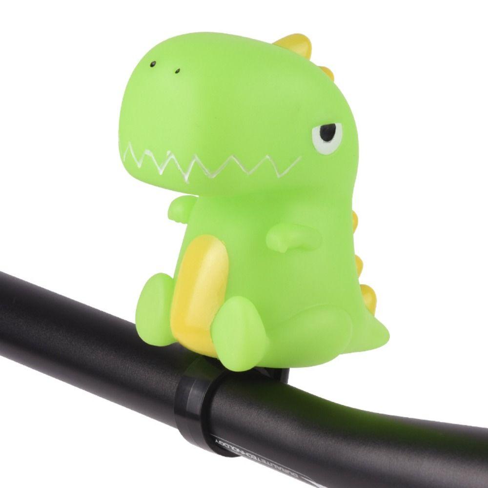 Btlimer Chuông Silicon Hình Khủng Long Hoạt Hình Siêu Lớn Gắn Tay Lái Xe Đạp Cho Bé