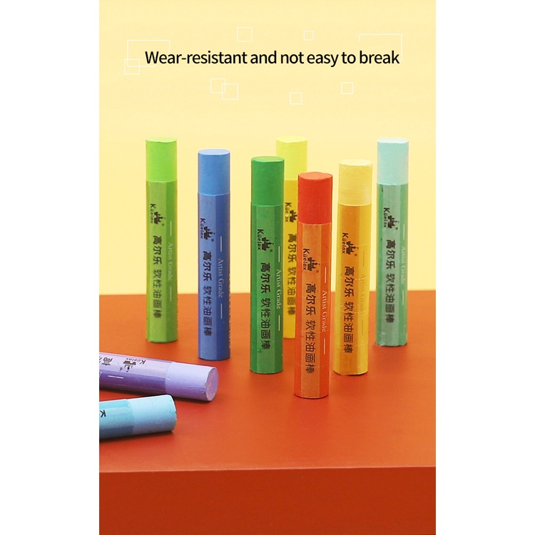 Kuelox Bộ 6 Cây Bút Chì Màu Vẽ Tranh Sơn Dầu 36 Màu Không Độc Hại