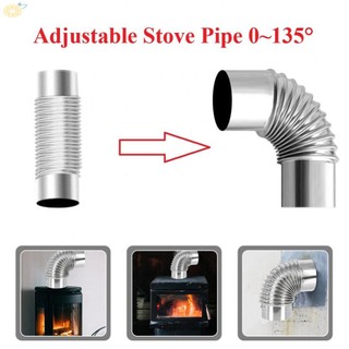 【VARSTR】Elbow Pipe Chimney Elbow Fitting Liner Multi Flue Outdoor Camping Pipe