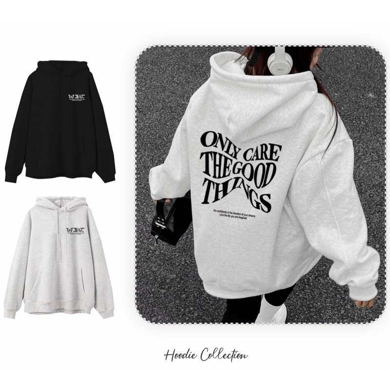Áo Sweater/ Hoodie/ Hoodie Zip In Chữ " GOOD THINGS"