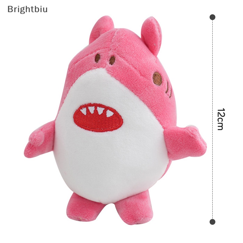 Móc Khóa Hình Cá Mập / Dưa Hấu Nhồi Bông Mềm Mại Trang Trí Túi Xách / Quà Giáng Sinh Cho Bé