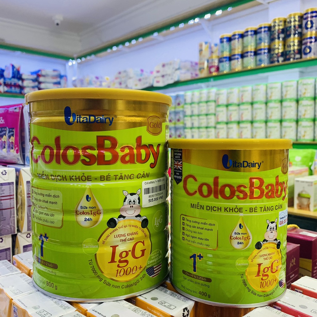 Sữa ColosBaby Gold 1+ 800g  giúp bé phát triển chiều cao, cân nặng, tăng cường miễn dịch