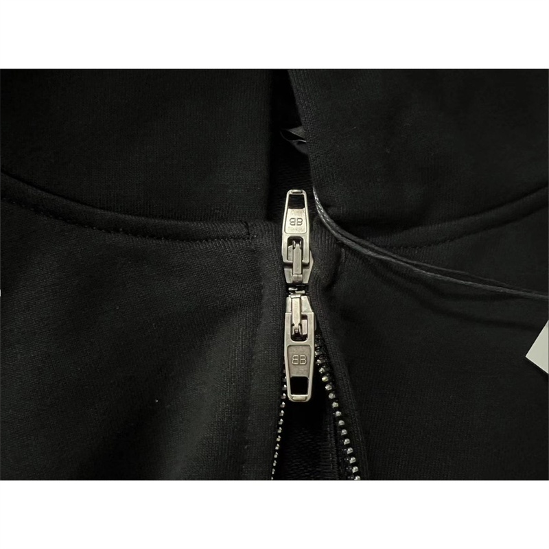 Ba-len88ga - Áo Khoác cardigan Có Mũ Trùm Và Khóa Kéo Phía Trước Và Sau logo paris Thời Trang Thoải Mái Và Sành Điệu Cả Nam Và Nữ