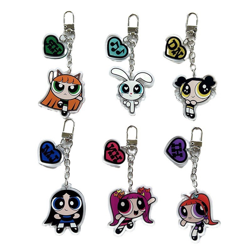 Móc Khóa Hai Mặt acrylic Phong Cách kpop Nans get up Cobrand Cao Bồi minji peripheral