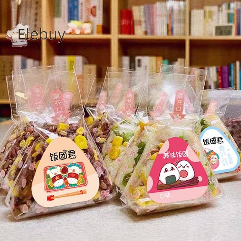 Túi sticker ELEBUY dán cơm nắm rong biển hình tam giác
