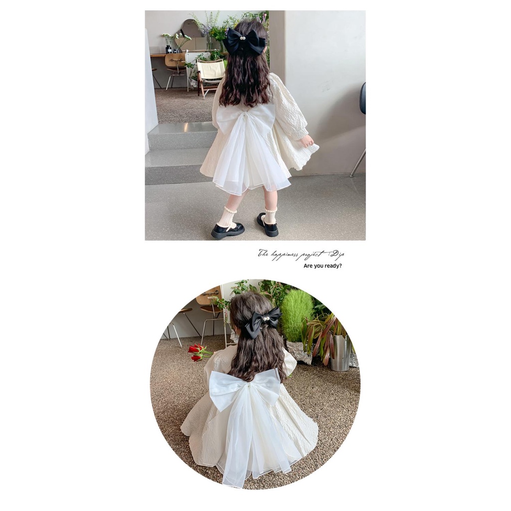 Gmn Đầm Công Chúa Tay Phồng Dài Phong Cách Hàn Quốc Cao Cấp Thời Trang Mùa Thu Dành Cho Bé Gái