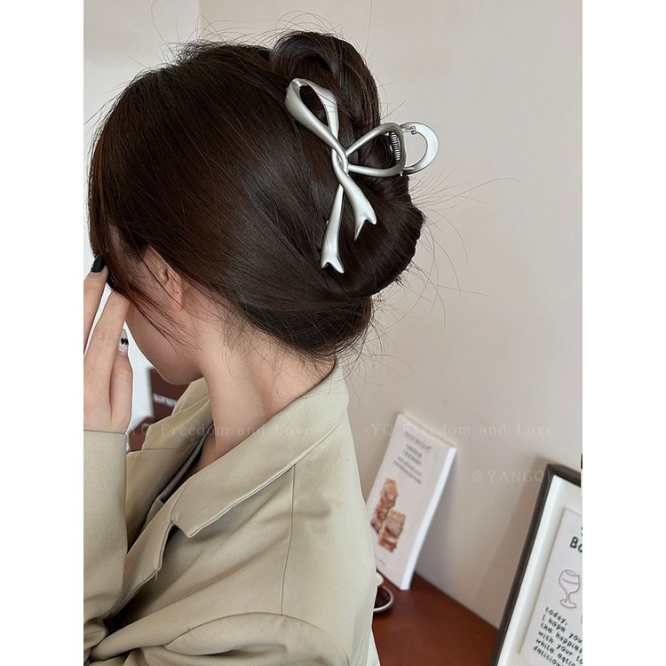 Kẹp Tóc Hình Nơ Bằng Kim Loại Phong Cách Mới 2023