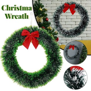 2m Nhân Tạo Giáng Sinh Tinsel Ruy Băng Xmas Cây Treo Pendents Đồ Trang Trí Cây Gậy Xanh Ruy Băng Vòng Hoa Vòng Hoa Trang Trí Tiệc Tại Nhà