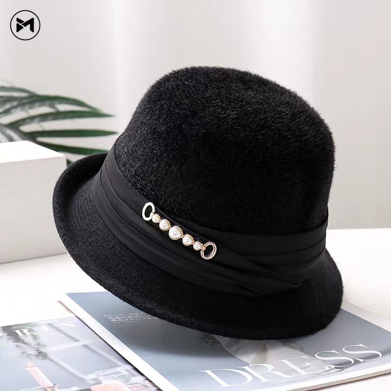 Nón Tai Bèo Chất Liệu Nhung Cao Cấp Thời Trang Mới 2023 Cho Nữ Trung Niên
