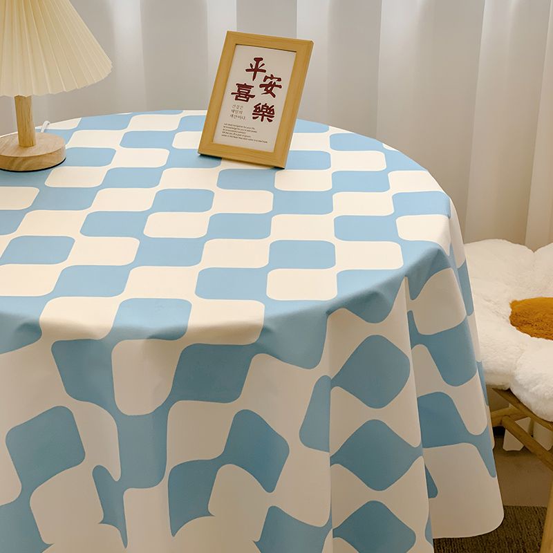 Khăn Trải Bàn Cà Phê Vải flannel Họa Tiết Caro Cổ Điển