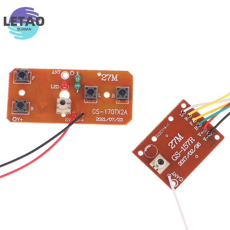 {LeTao} 4CH RC mạch điều khiển từ xa PCB Transmitter Receiver Board Phụ Kiện Xe Hơi Mới