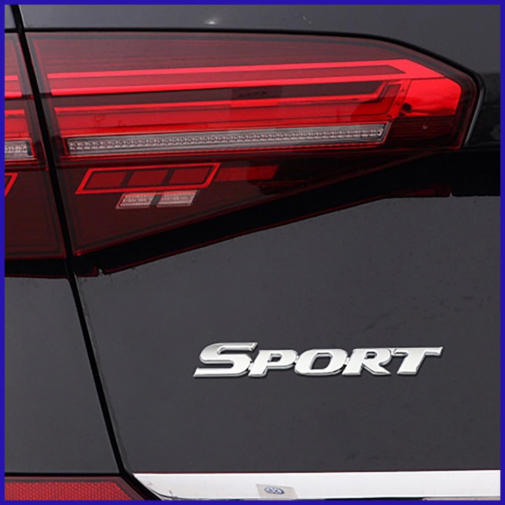 FENDER Miếng Dán logo 3d Bằng Kim Loại In Chữ sport Trang Trí Xe Hơi