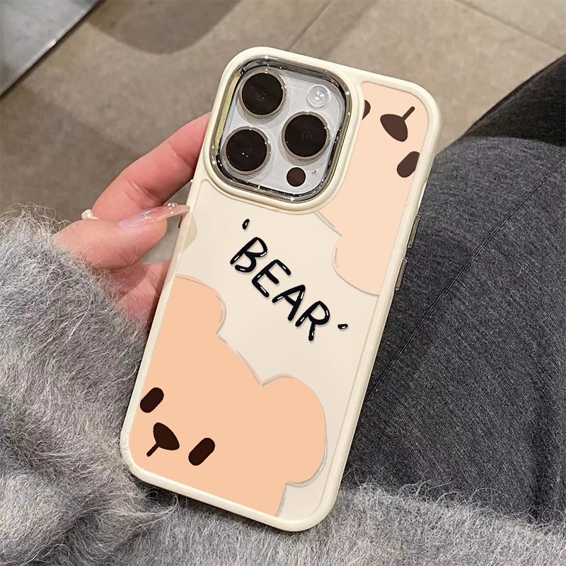 Ốp Điện Thoại Silicon Mềm Hình Gấu Hồng Cho iphone 11 7plus 13 12 12pro 8plus 11promax 7 14promax 14 13pro 11pro xr xsmax