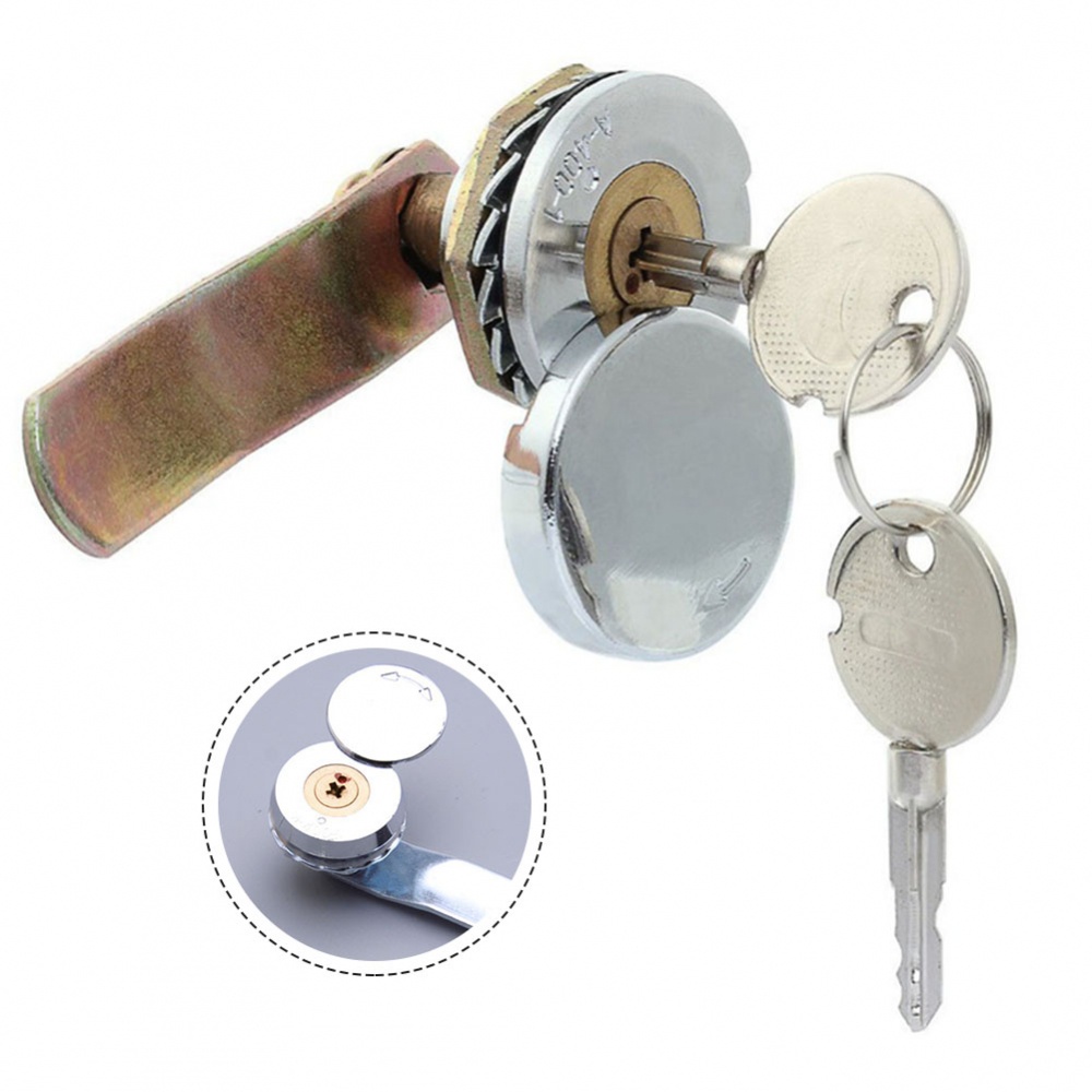 Ổ Khóa Cửa Tủ Bằng Hợp Kim Nhôm Kèm 2 Chìa Khóa