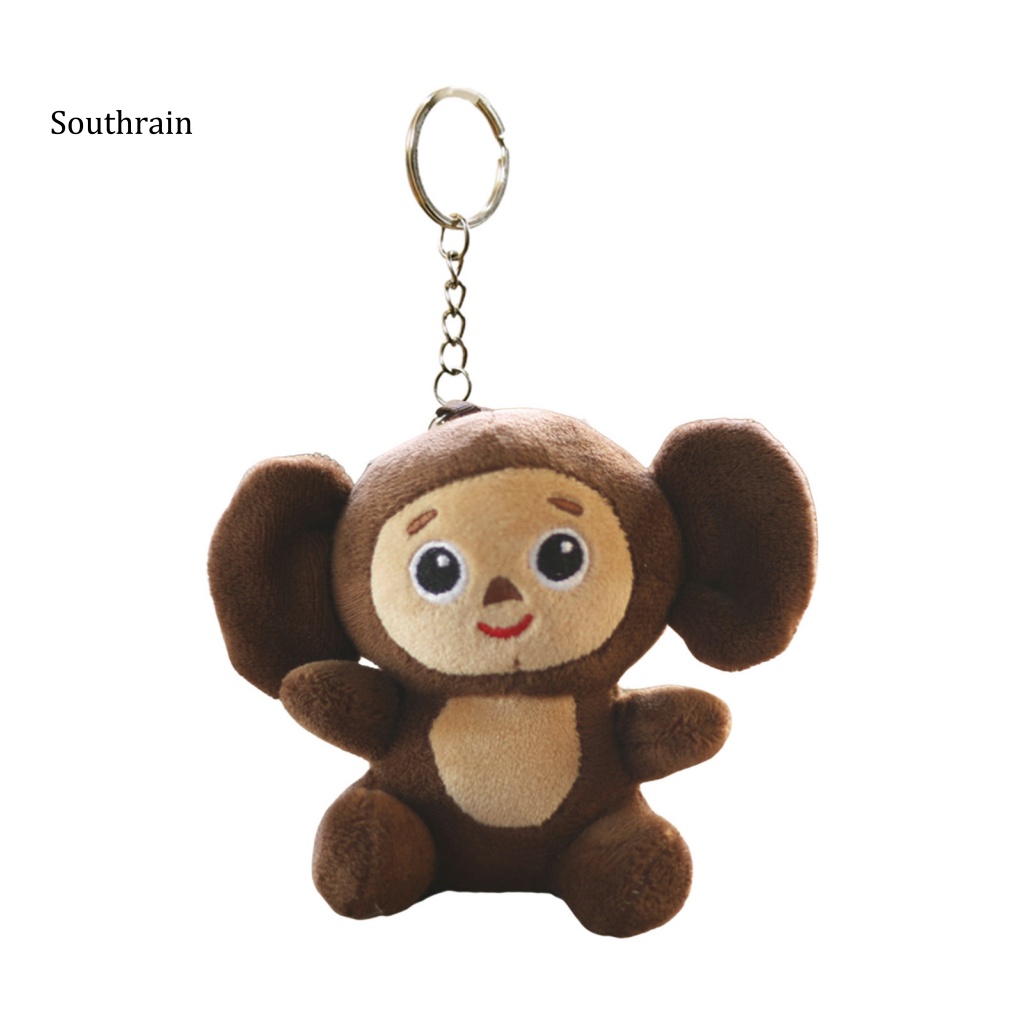 Móc Khóa Hình Khỉ cheburashka Nhồi Bông Đáng Yêu Mềm