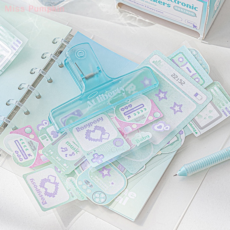 Nhãn Dán Trang Trí Điện Thoại Sổ Lưu Niệm Hình Chữ kawaii Lấp Lánh diy