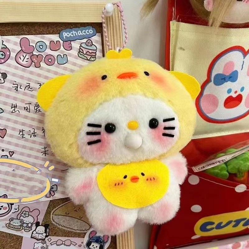 Hoạt Hình Hello Kitty LOOPY Móc Khóa Handmade Tự Làm Chất Liệu Túi Mặt Dây Chuyền Cho Người Bạn Quà Tặng