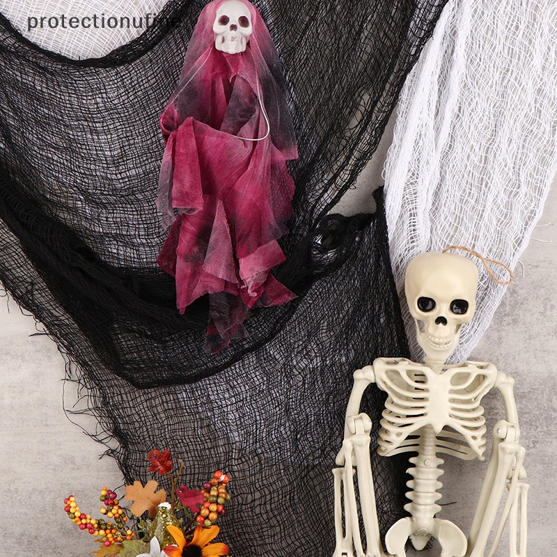 Pr3vn Vải Lưới Gạc Màu Đen Trang Trí halloween Sáng Tạo