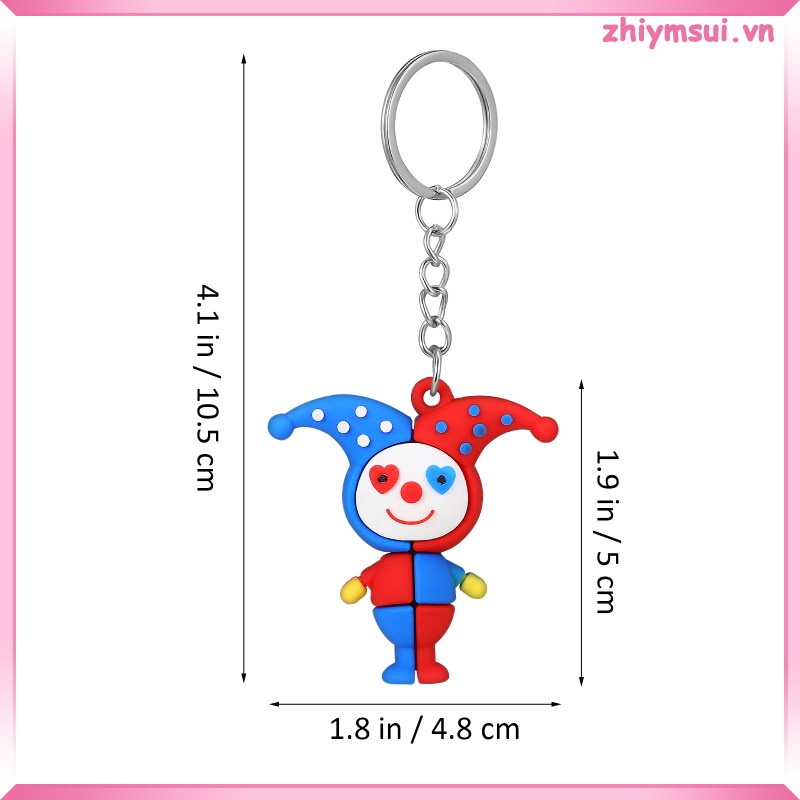 Móc Khóa Hình Búp Bê Chú Hề Vui Nhộn
