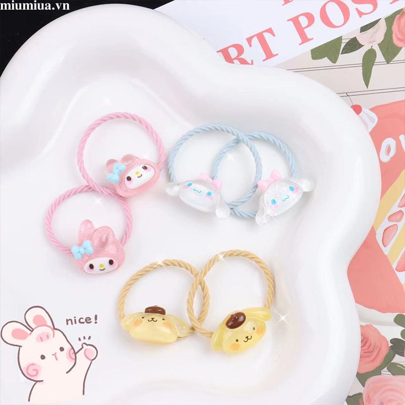 Miumiua🔮Set 2 SANRIO Dây Buộc Tóc Hình Cún Yugui Dễ Thương Dành Cho Bạn Nữ Và Học Sinh