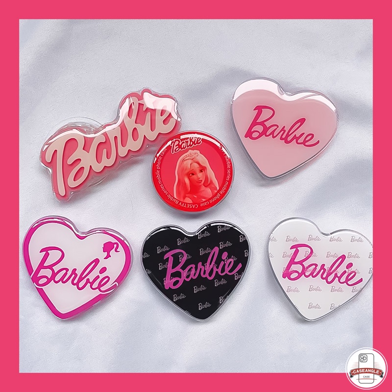 Giá Đỡ Điện Thoại Hình Công Chúa disney Nàng Tiên Cá alice Màu Hồng In Chữ barbie Trái Tim Đáng Yêu Thời Trang Có Thể Xếp Gọn Gàng Thích Hợp Để Nhảy Múa