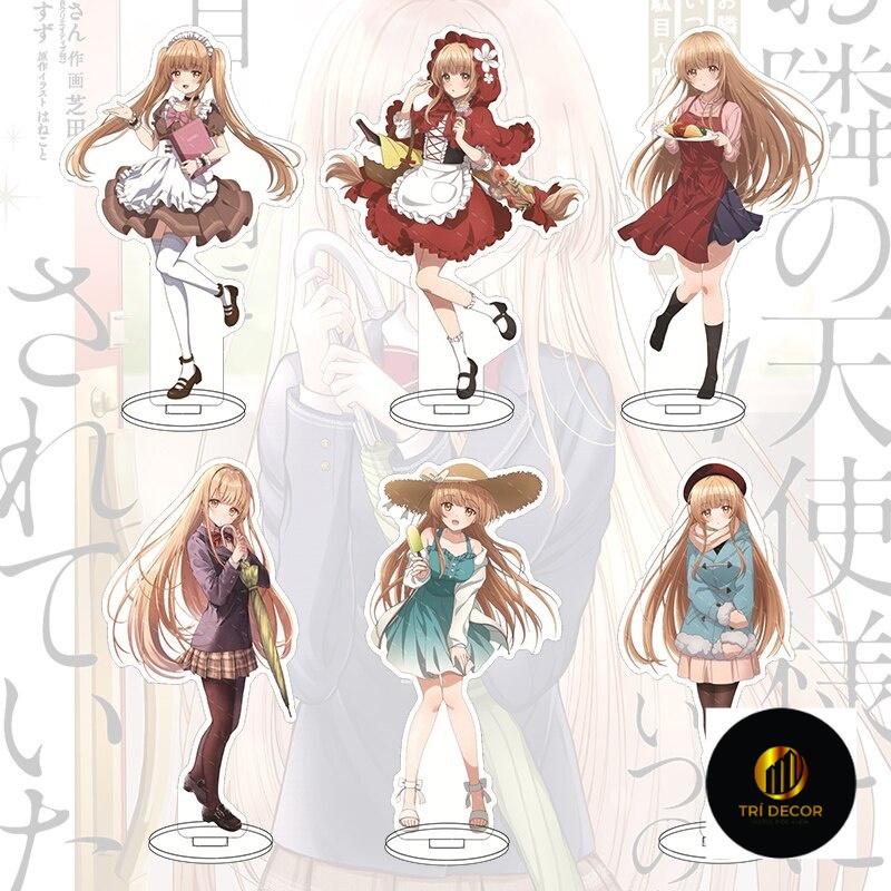 Mô hình Standee Fashion Shiina Mahiru Anime Figure Acrylic The Angel Next Door Spoils Me Rotten mica chibi trưng bày 1