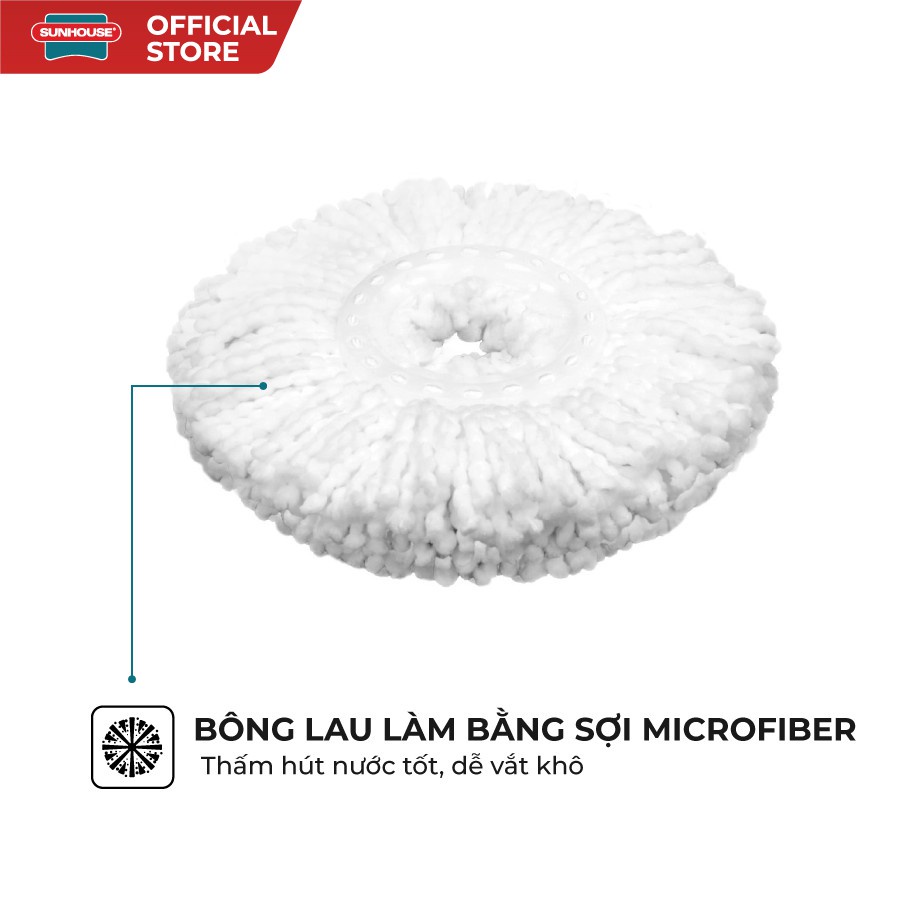 Cây Lau Nhà Xoay 360 Độ SUNHOUSE KS-MO350I ,dùng được cho mọi loại chậu
