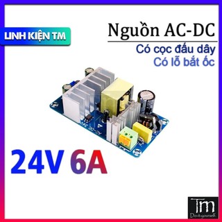 Nguồn AC-DC 24V 6A Không Vỏ Loại Tốt