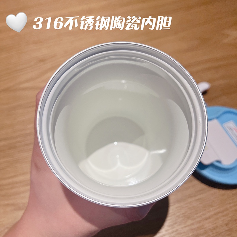 Bình Nước Giữ Nhiệt 450ml sanrio kt Bằng Thép Không Gỉ 316 Họa Tiết Hoạt Hình Đáng Yêu