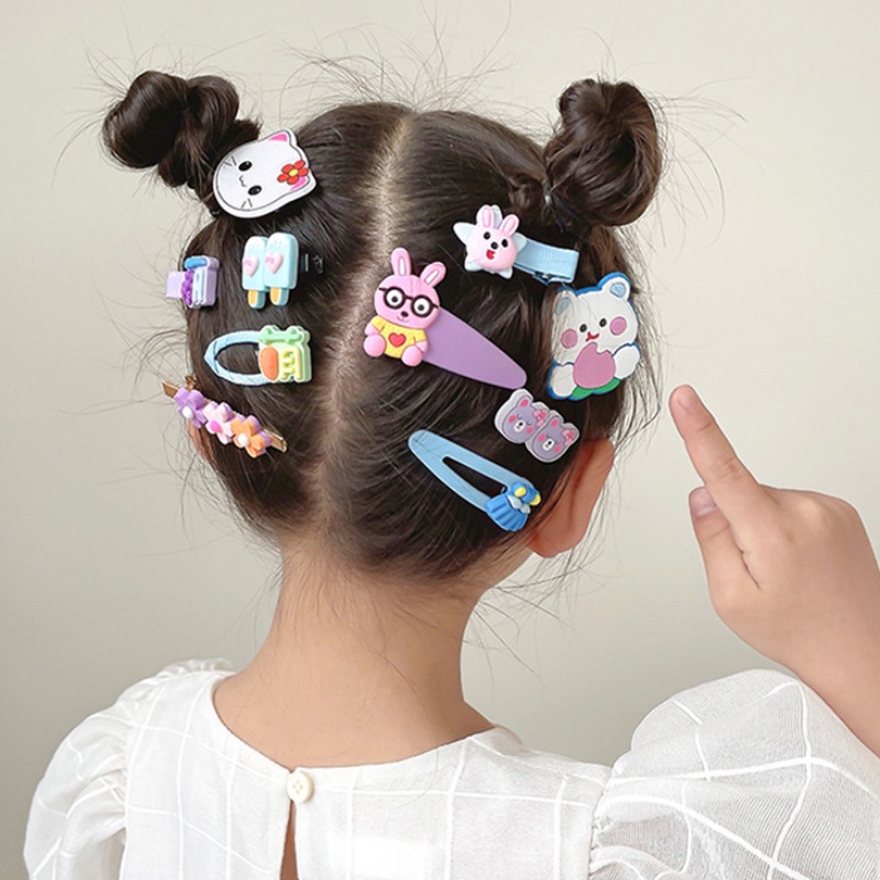 Bộ 14 Kẹp Tóc Xinh Xắn Dành Cho Bé Gái