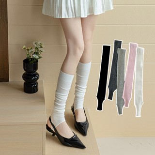 Jk Vớ Dài Qua Gối Dệt Kim Xếp Ly Phong Cách Ba Lê Hàn Quốc ins Giữ Ấm Chân Cho Nữ