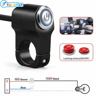 22mm xe máy công tắc hợp kim nhôm tay cầm đèn pha bật tắt nút công tắc cho xe đạp điện