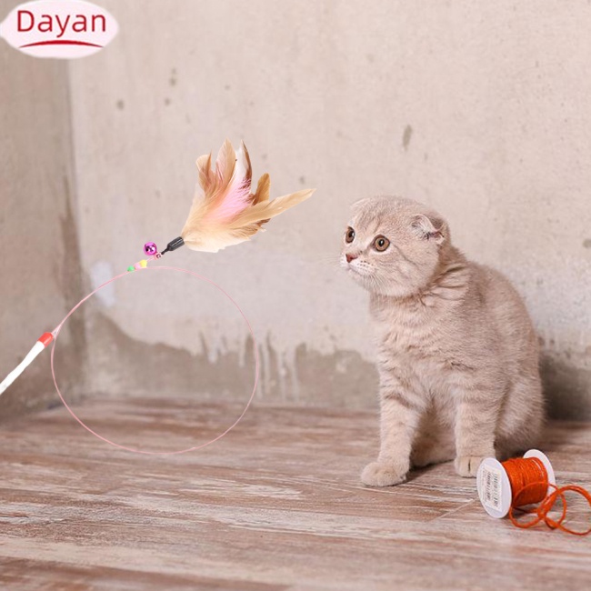 Cần Câu Lông Vũ Nhiều Màu Vui Nhộn Dành Cho Mèo Cưng