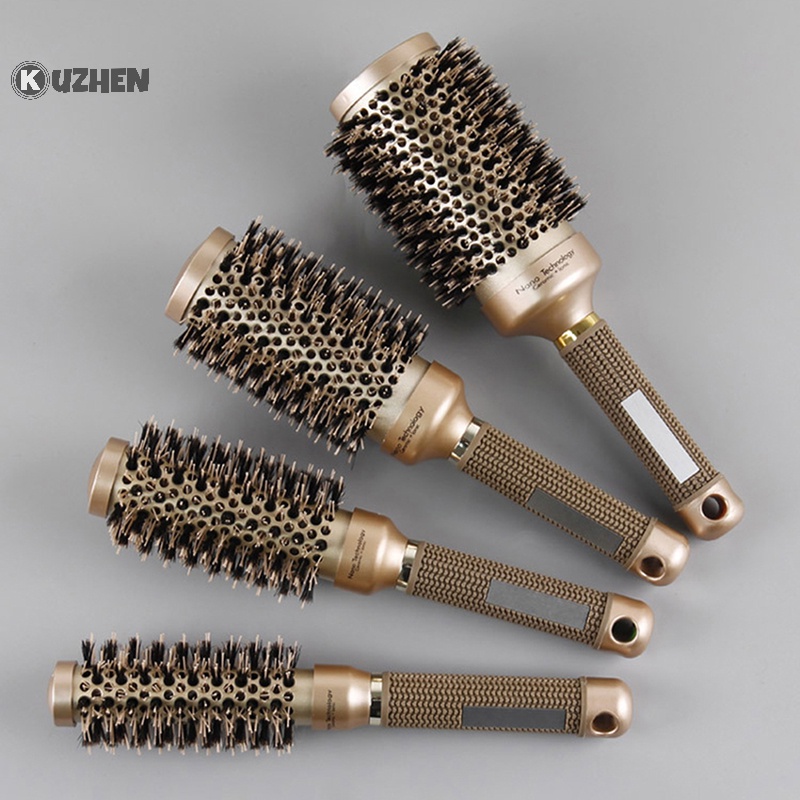 Lược Tròn Ion Âm Chải Tóc Chuyên Nghiệp kuzhen