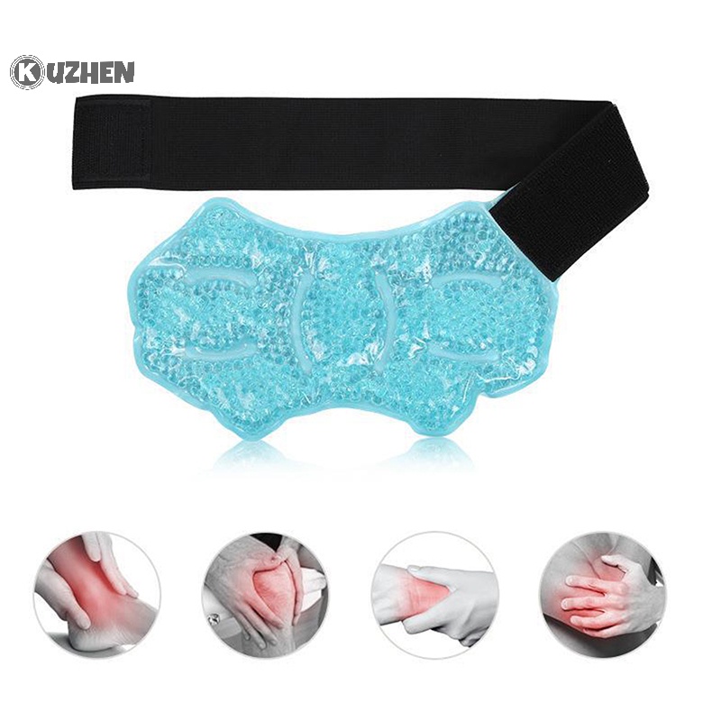 Kuzhen Túi Chườm Đá Nóng / Lạnh Giảm Đau Mắt Cá Chân Linh Hoạt Có Thể Tái Sử Dụng