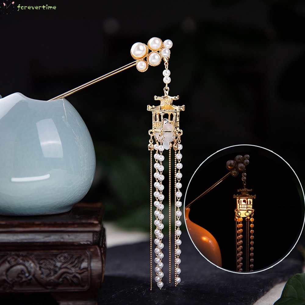 Trâm Cài Tóc Đính Tua Rua Phong Cách Trung Hoa