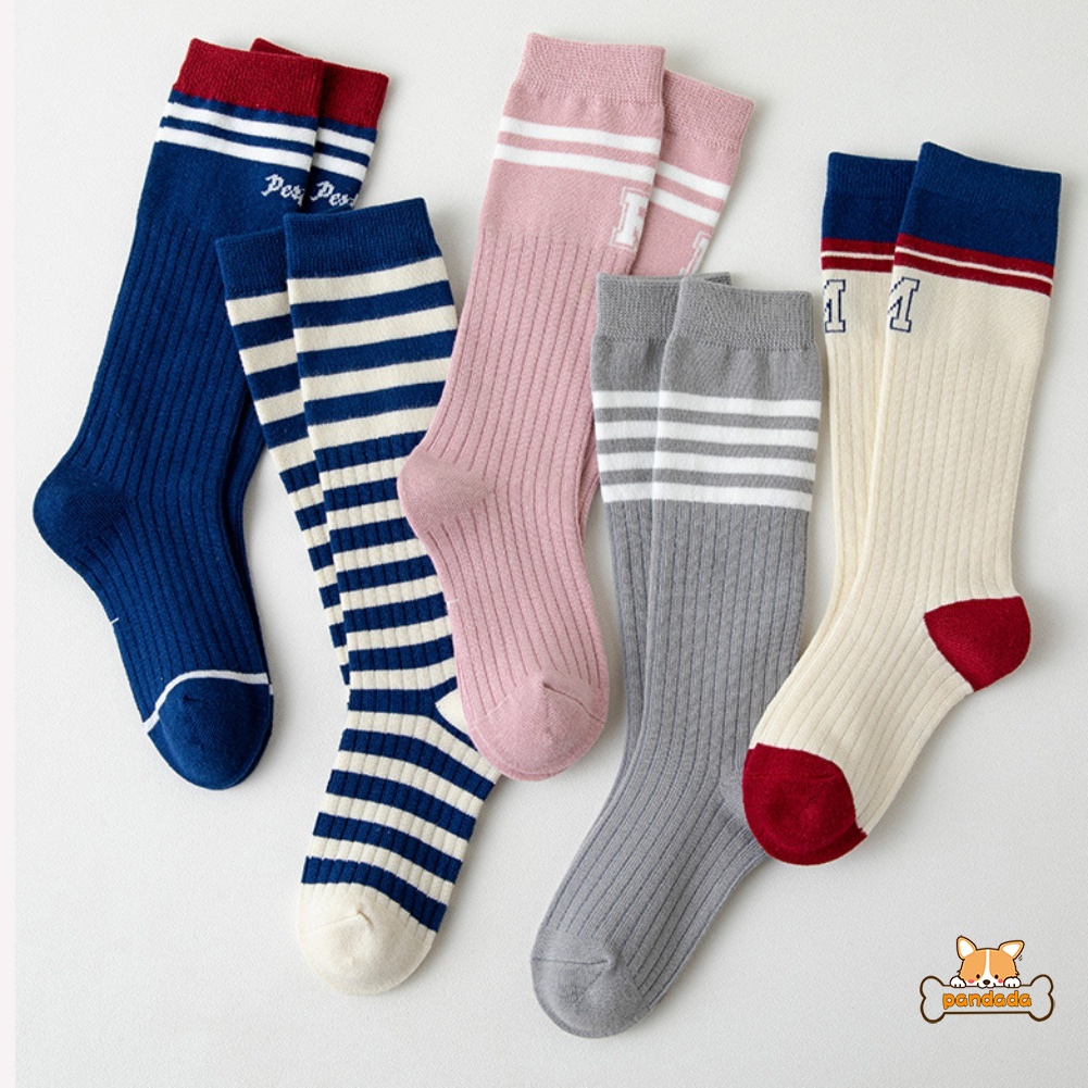 Đôi Vớ cotton DàI MàU SắC Dễ Thương Cho Bé