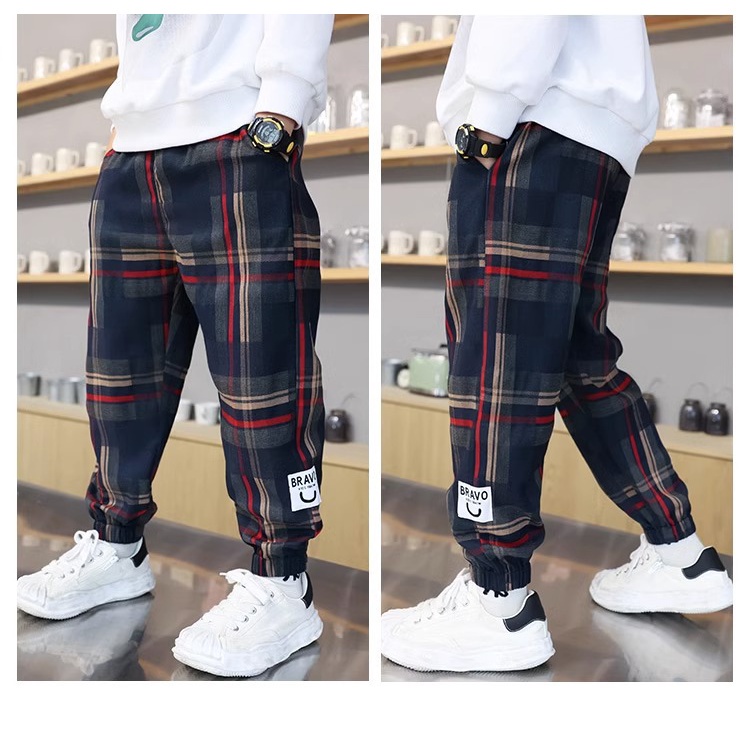 Quần Thể Thao Lót Lông Cừu Mỏng Dáng Rộng Lót Vải Dày Ấm Áp Mùa Thu Đông Dành Cho Trẻ Em 100-160cm @