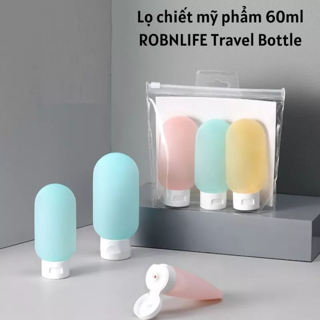 PVN59552 Set 3 Chai Chiết Sữa Tắm Du Lịch Màu Pastel