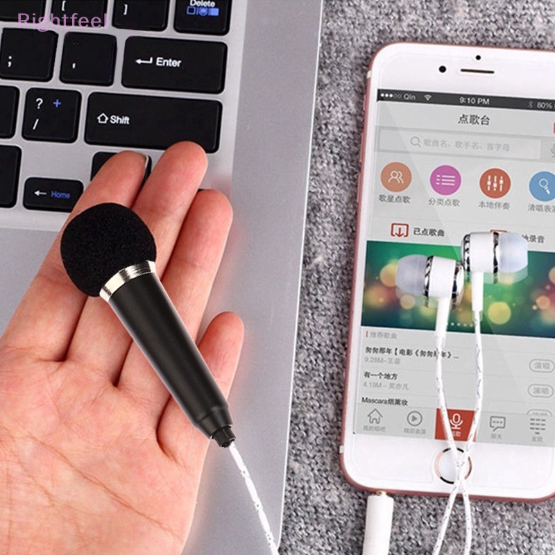 Micro mini Jack 3.5mm Có mic Hát karaoke mic Mới