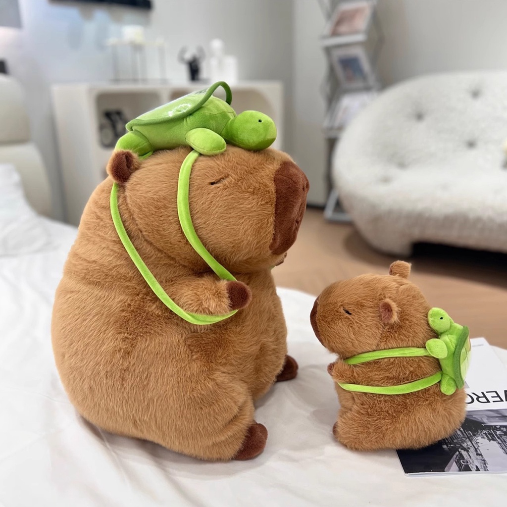 Gấu bông Capybara siêu mềm Búp Bê Nhồi Bông Capybara Mềm Mại Đáng Yêu, Gấu Bông Mô Phỏng Capybara