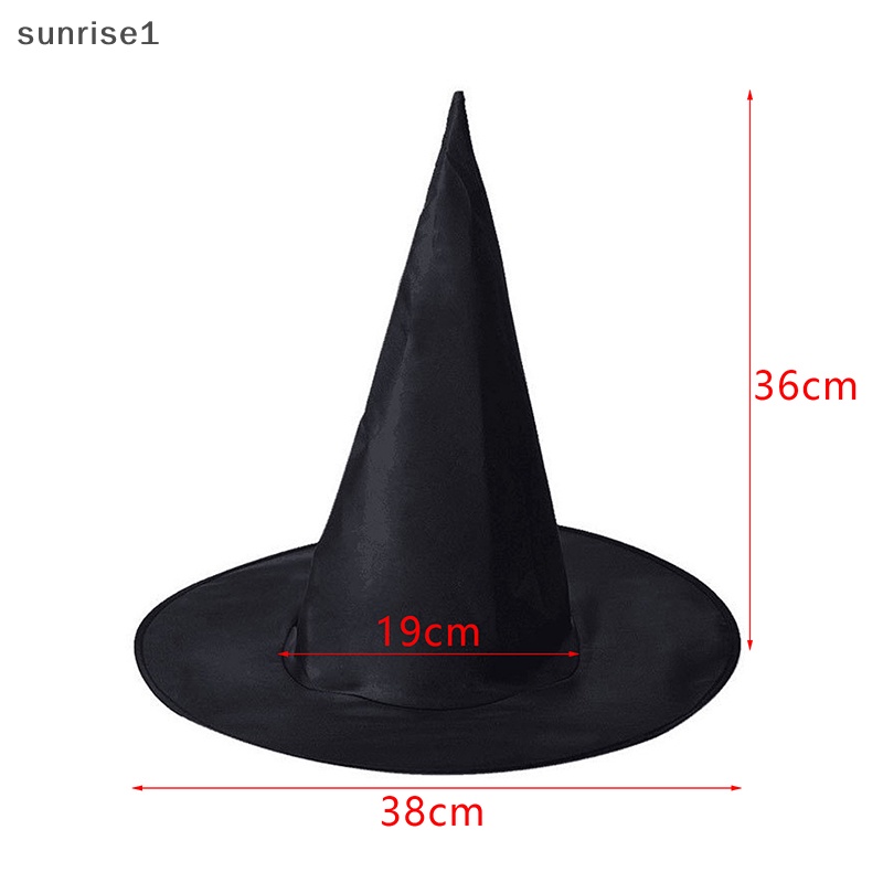 Mũ Phù Thủy Màu Đen Hóa Trang sunrise1 Dịp halloween