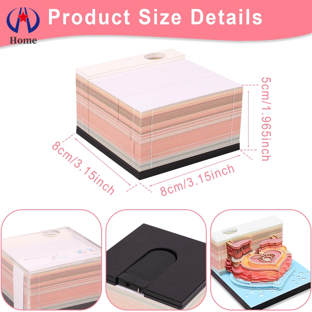 Lịch Để Bàn 3d Có Đèn led Và Giá Đỡ Bút Vẽ Hình Nghệ Thuật 3d Dành Cho Nhà Cửa / Văn Phòng Skc9123