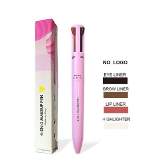Bút trang điểm 4 trong 1 Bút trang điểm 4 trong 1 Bút trang điểm 4 màu 4 màu Lip Eyeliner Bút kẻ mắt